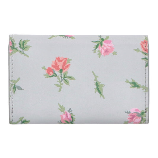 PRADA Flower Print Triangle Logo Card Case Size ONE SIZE