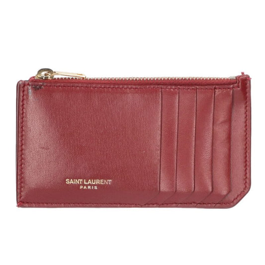 SAINT LAURENT PARIS FRAGMENT Leather Coin Card Size ONE SIZE