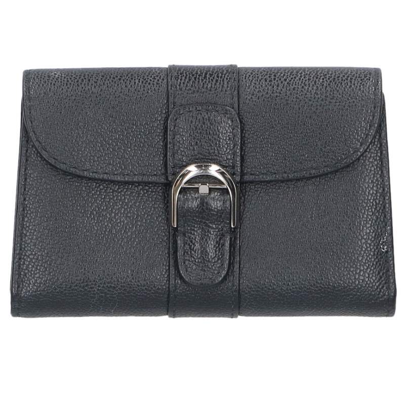 DELVAUX Black Buckle Design Card Case Size ONE SIZE