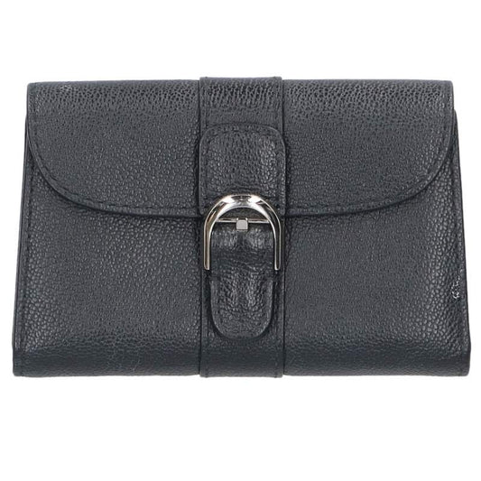 DELVAUX Black Buckle Design Card Case Size ONE SIZE