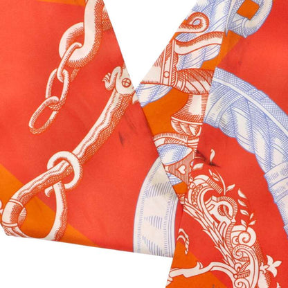 HERMES Della Cavalleria Silk Maxi Twilly Scarf Size ONE SIZE