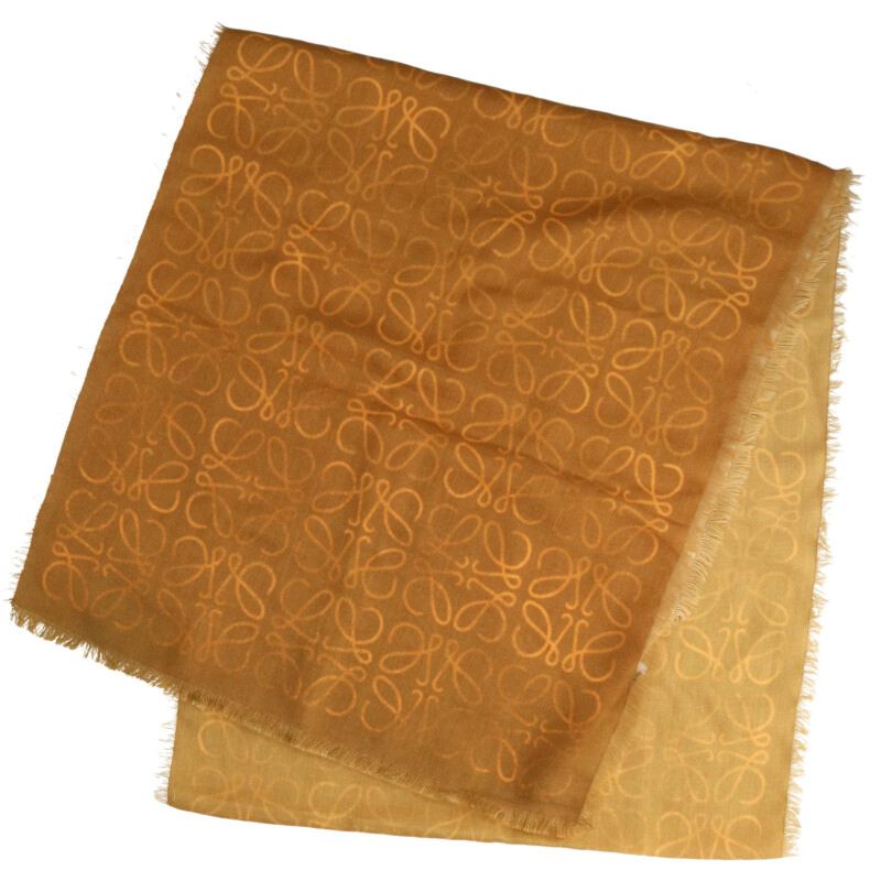 LOEWE Paula's Ibiza Anagram Scarf Yellow Size ONE SIZE