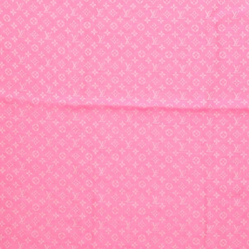 LOUISVUITTON Monogram Petit Louis Silk Scarf Size ONE SIZE