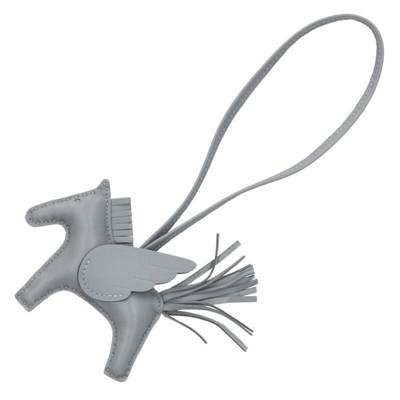 HERMES Rodeo Pegasus PM Agneau Milo Charm Gray Size ONE SIZE