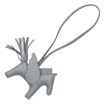 HERMES Rodeo Pegasus PM Agneau Milo Charm Gray Size ONE SIZE