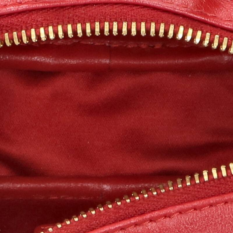 miumiu Logo Embossed Micro Bag Charm Red Size ONE SIZE