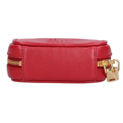 miumiu Logo Embossed Micro Bag Charm Red Size ONE SIZE