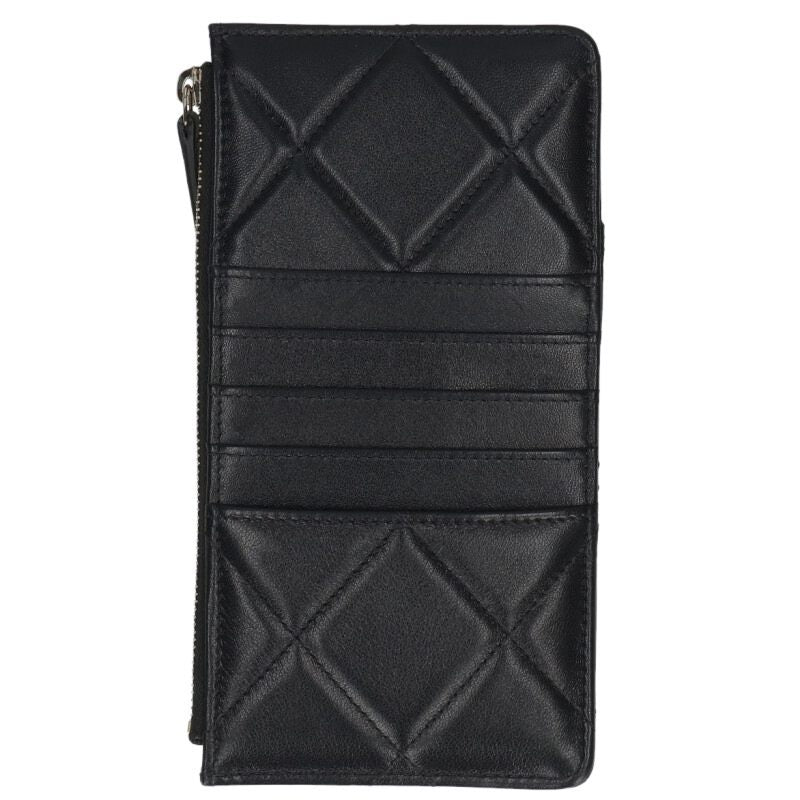CHANEL 19 Phone & Card Holder Case Black/Gold Size ONE SIZE