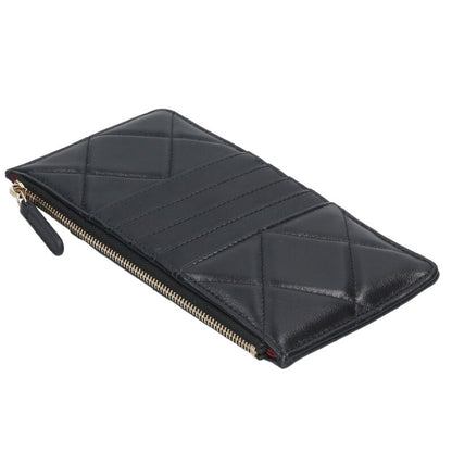 CHANEL 19 Phone & Card Holder Case Black/Gold Size ONE SIZE
