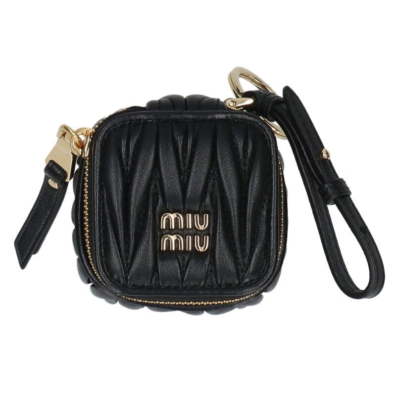Miu Miu 5TL527 Matelasse Pouch Keyring Size ONE SIZE