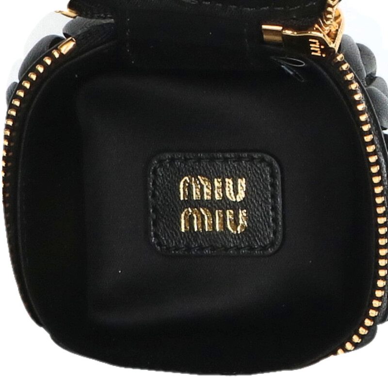 Miu Miu 5TL527 Matelasse Pouch Keyring Size ONE SIZE