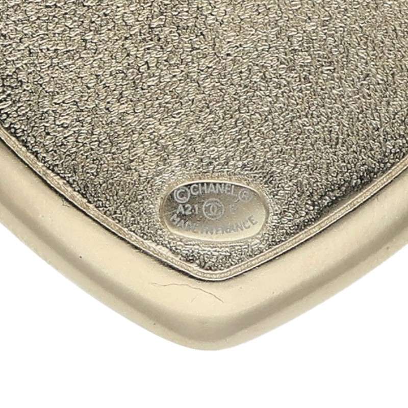 CHANEL A21B Coco Mark Faux Pearl Rhinestone Heart Brooch