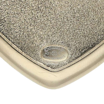 CHANEL A21B Coco Mark Faux Pearl Rhinestone Heart Brooch