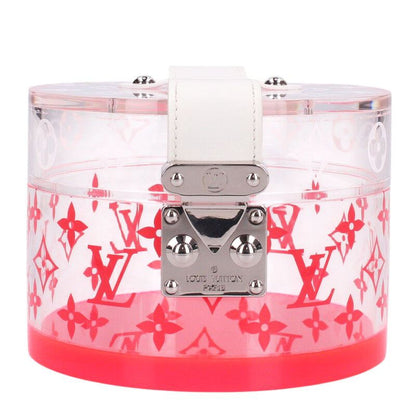 LOUISVUITTON Monogram Boite Scott Accessories Case Clear Red