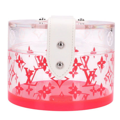 LOUISVUITTON Monogram Boite Scott Accessories Case Clear Red