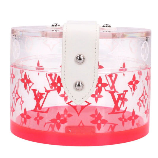 LOUISVUITTON Monogram Boite Scott Accessories Case Clear Red