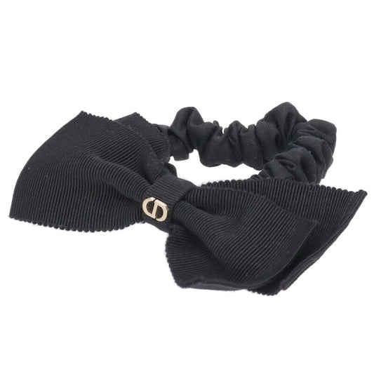 DIOR Dior Sweet CD Ribbon Scrunchie Black/Gold Size ONE SIZE