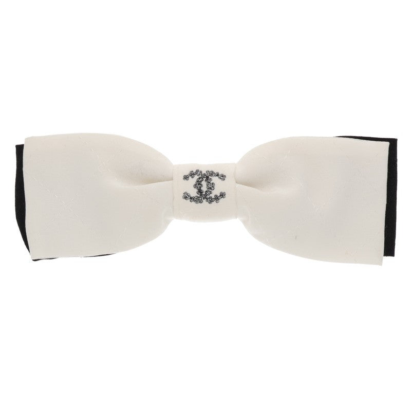 CHANEL Coco Mark Ribbon White Black