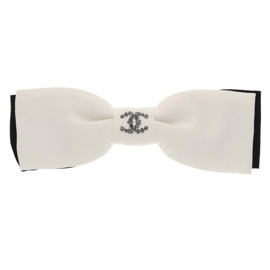 CHANEL Coco Mark Ribbon White Black