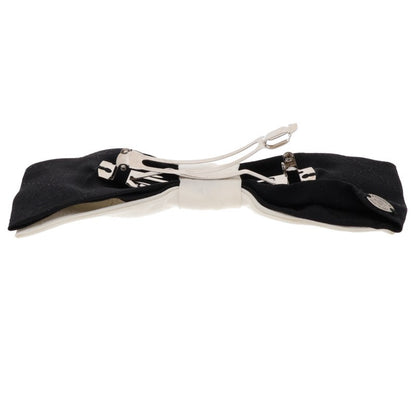 CHANEL Coco Mark Ribbon White Black