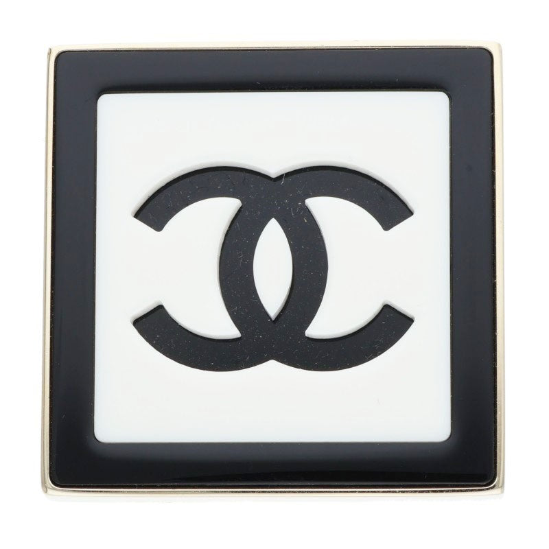 CHANEL B23C Square Frame Coco Mark Brooch Multi