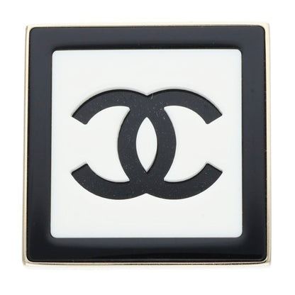 CHANEL B23C Square Frame Coco Mark Brooch Multi