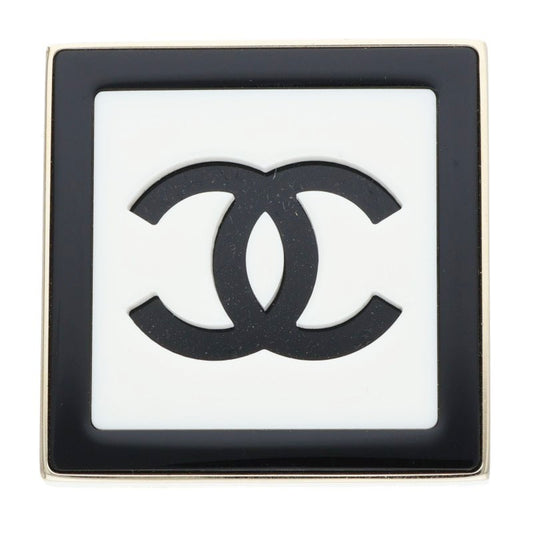 CHANEL B23C Square Frame Coco Mark Brooch Multi