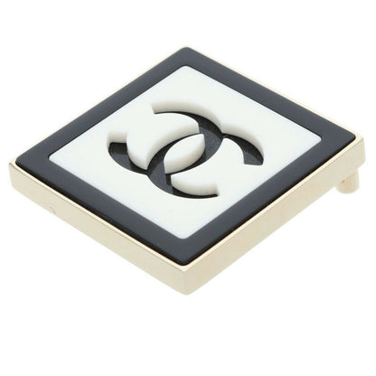 CHANEL B23C Square Frame Coco Mark Brooch Multi