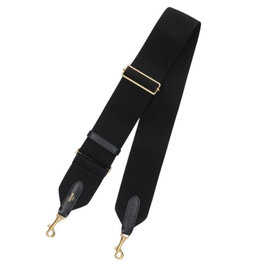 CELINE Wool Calfskin Shoulder Strap Black/Gold