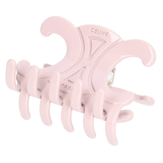 CELINE Triomphe Large Hair Claw Pink