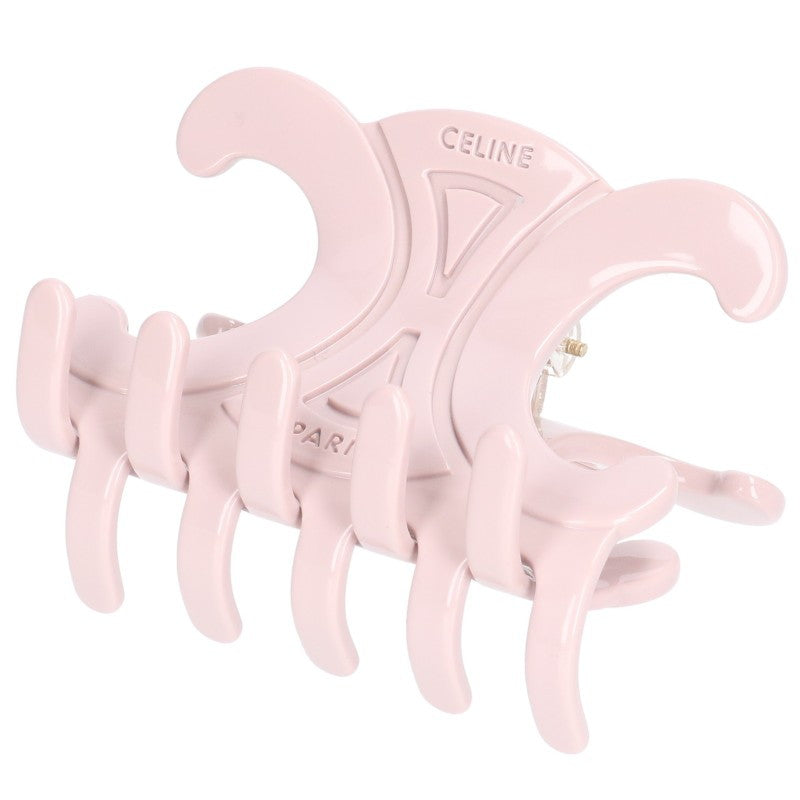 CELINE Triomphe Large Hair Claw Pink