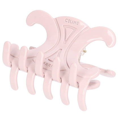 CELINE Triomphe Large Hair Claw Pink