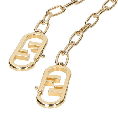 FENDI ZUCCA Pattern Shoulder Chain Gold