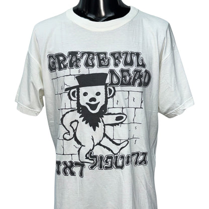 GRATEFUL DEAD 90s Vintage Hebrew Bear T-Shirt Size XL