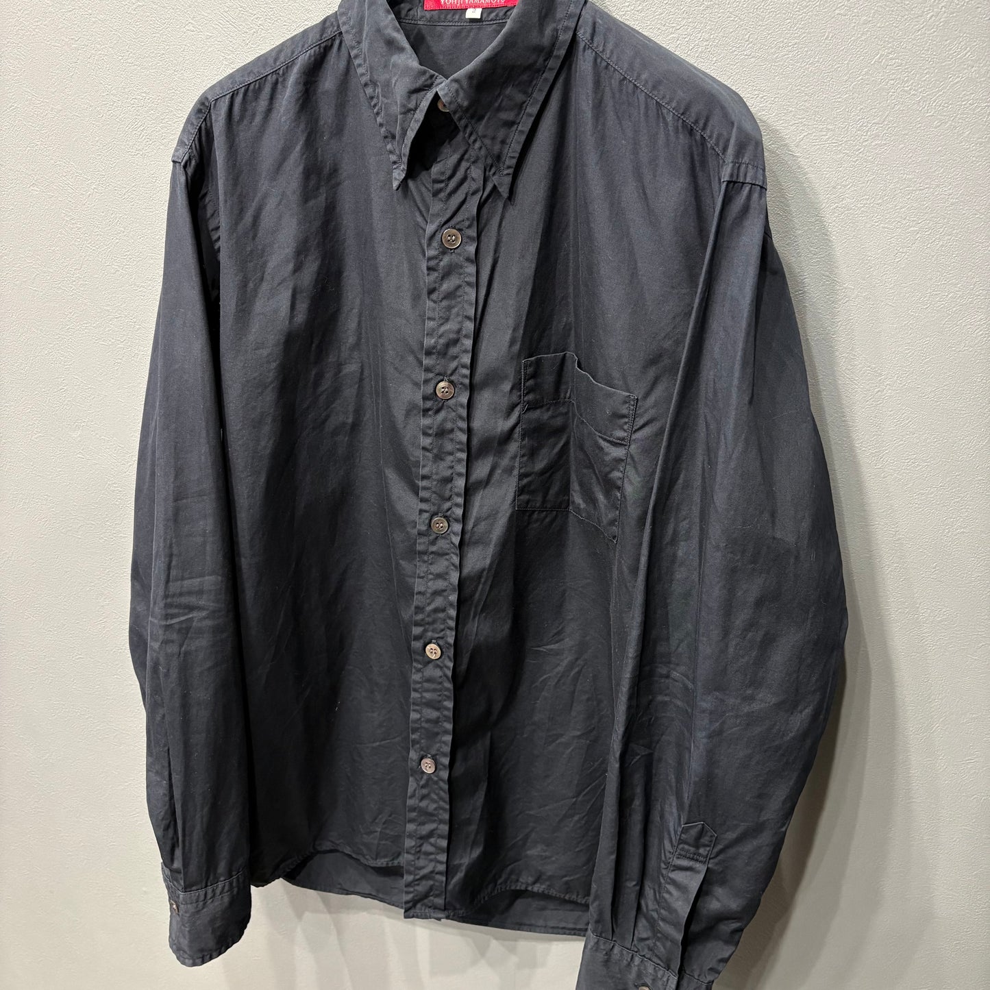 Y's for men 90s Navy Placket Front Shirt Size 2