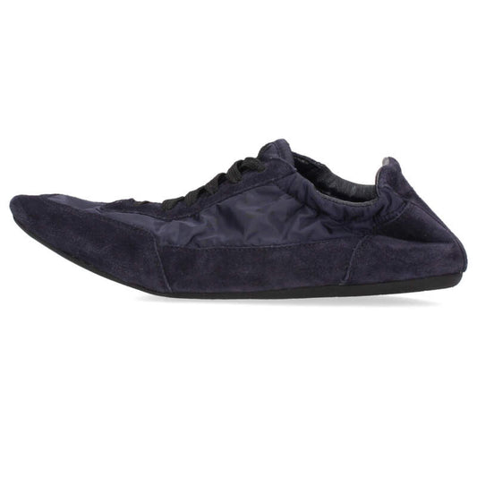 Prada 25SS Re-Nylon Suede Navy Sneakers Size 35
