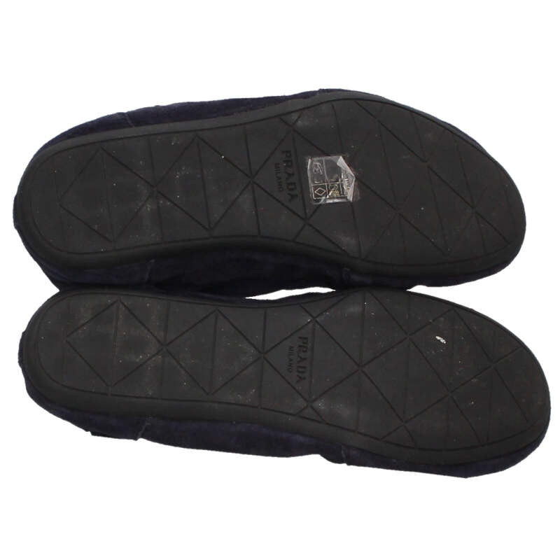 Prada 25SS Re-Nylon Suede Navy Sneakers Size 35