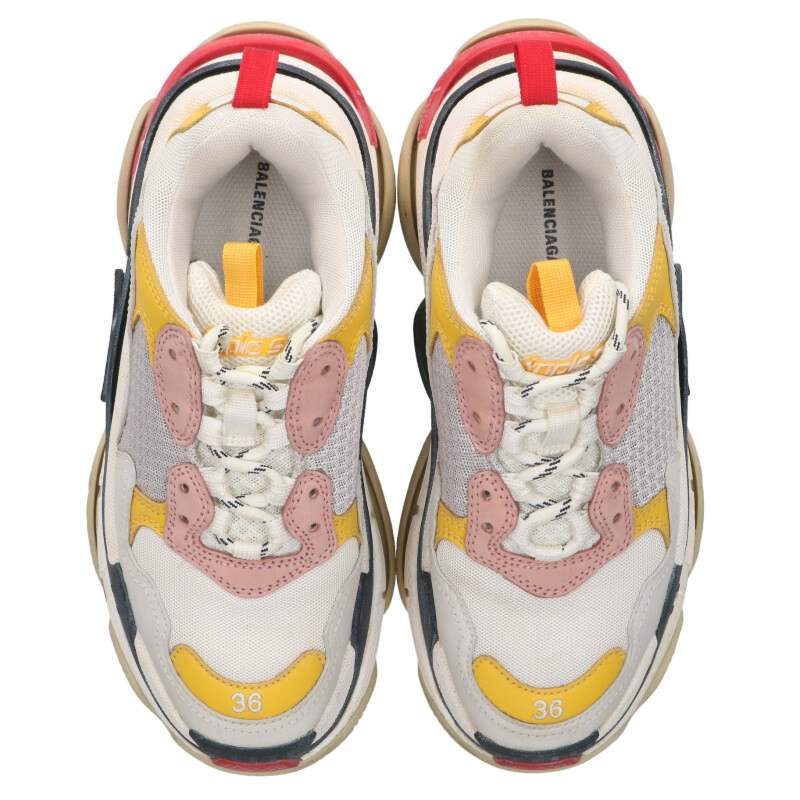 Balenciaga TRIPLE S TRAINERS White Yellow Size 36