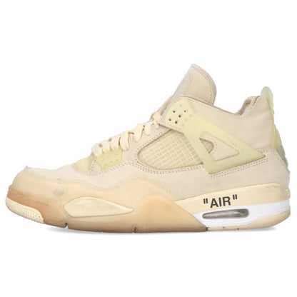 Vintage Nike Off-White AJ4 Sail Sneakers Size 26.5CM
