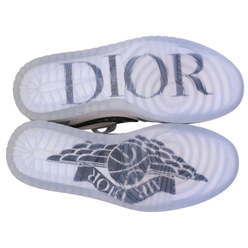 Dior x Nike Air Jordan 1 Low OG Gray Black Size 24.5CM