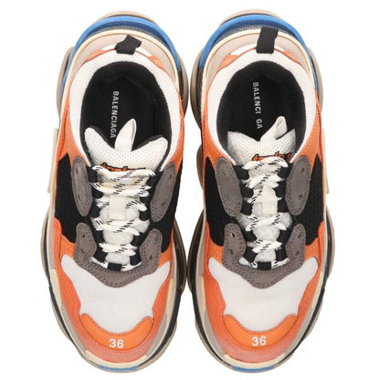 Balenciaga TRIPLE S TRAINERS Orange Grey Sneakers Size 36