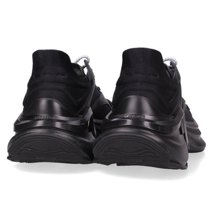 Fendi F-Light Leather Mesh Running Sneakers Black Size 38