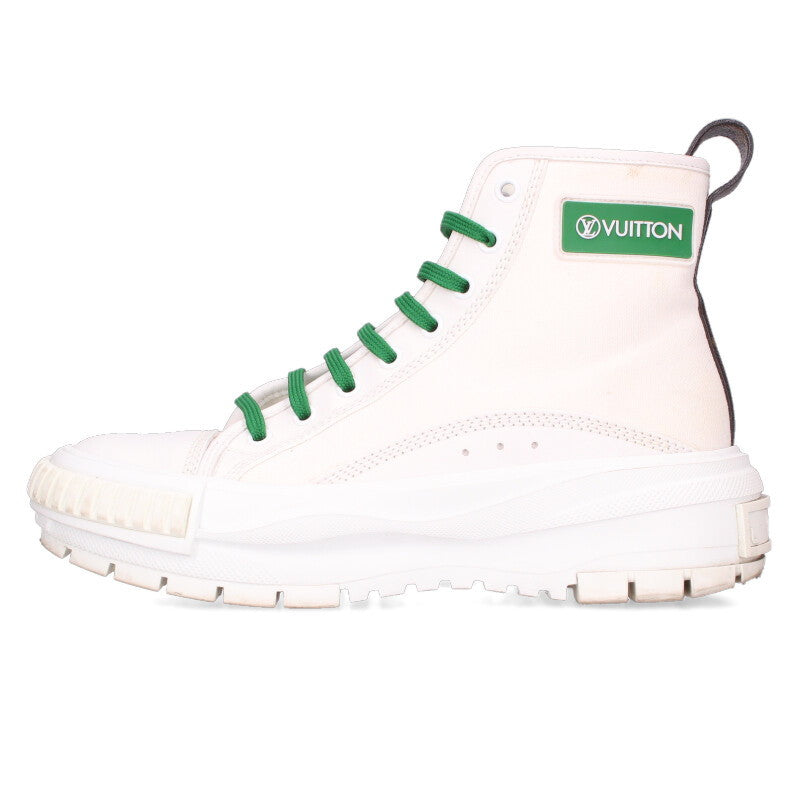 Louis Vuitton Squad Line Canvas High-Top Sneakers Size 37.5