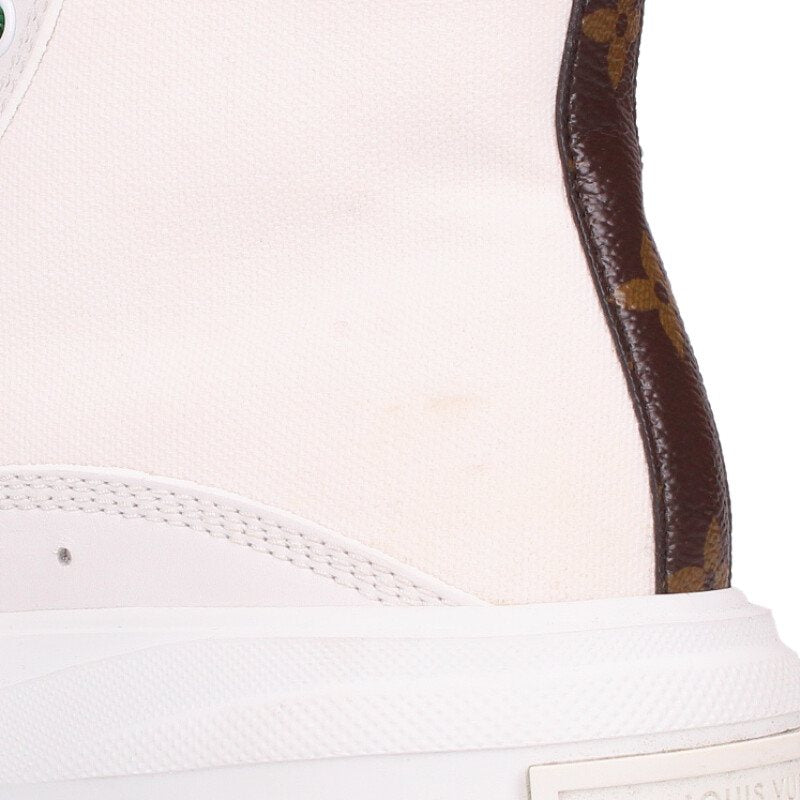 Louis Vuitton Squad Line Canvas High-Top Sneakers Size 37.5