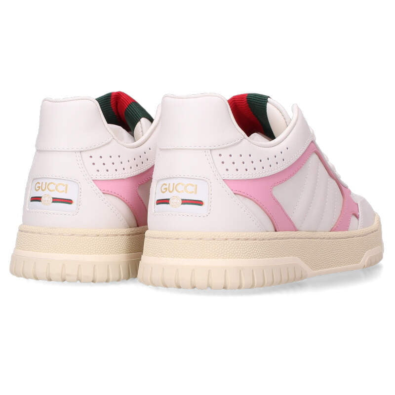 Gucci White Pink Sneakers Size 36.5