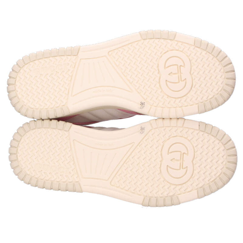Gucci White Pink Sneakers Size 36.5