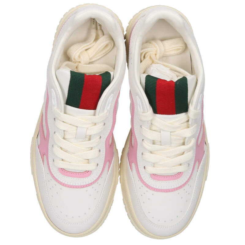 Gucci White Pink Sneakers Size 36.5