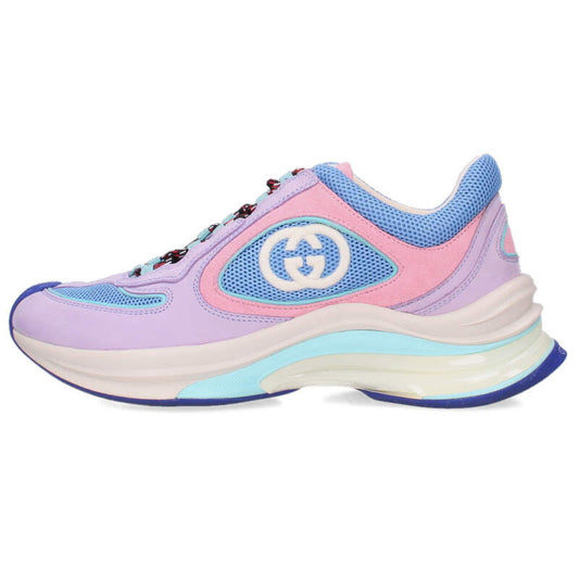 Gucci RUN Purple Blue Lace-up Low Top Sneakers Size 35