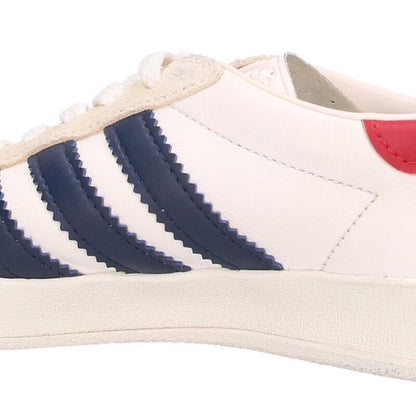 Gucci Gazelle Sideline Leather Sneakers White Size 21CM