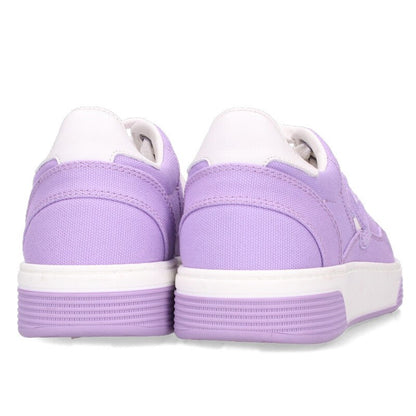 Chanel Purple Side Coco Mark Canvas Sneakers Size 35